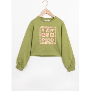 Sissy-Boy - Groene sweater met artwork
