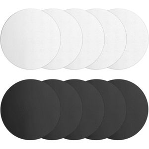 10 stuks magnetische kleefpads voor mobiele telefoon metalen plaatjes - ultradun en zelfklevend