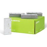 Alberts - Houtverbindingsstukken - Verzinkt Staal - 8 Gaten - Ø5 mm