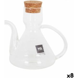 Flesje La Mediterránea Bell Transparant Siliconen Borosilicaatglas 275 ml (8 Stuks)