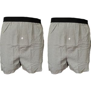 Embrator mannen Boxershorts 2-stuks geruit maat XXL