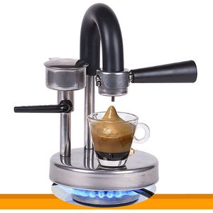 Koffiezetapparaat Kamira, de romige espresso, op het fornuis, zonder capsules of pads. in Italië geproduceerd!