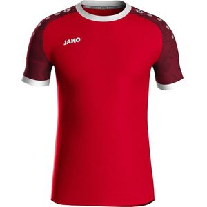 Jako - Iconic Shirt Korte Mouw - Sportrood - Heren