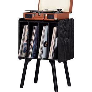 Equivera platenspeler meubel - lp kast - platenspeler kast - vinyl kast - lp meubel - platen kast