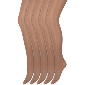 Glans panty | 35 Denier | Merk: Marianne | Maat: S t/m XXL | Kleur: Muscat | 5 Paar