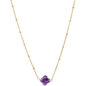 Karma Symbols oorbel M1568 Triples Stars Goud