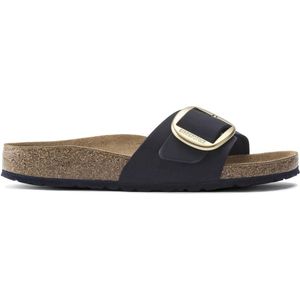 Birkenstock Madrid Dames Slippers Midnight Narrow-fit |  Blauw | Nubuck | Maat 39