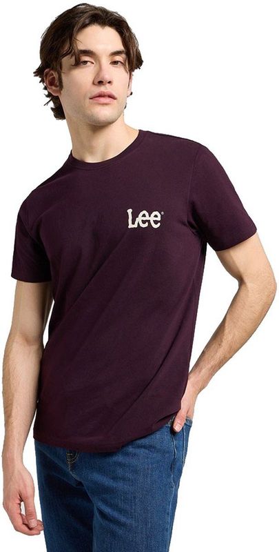 Lee Medium Wobbly T-shirt Met Korte Mouwen Paars L Man