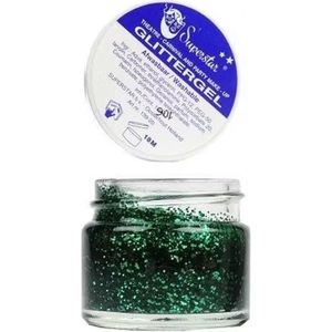 Glittergel gezicht & haar (Groen) - Glitter gellak - Gel gezicht / haar / nagels - Glitter make up festival - Glitters kinderen gezicht schmink - Groen