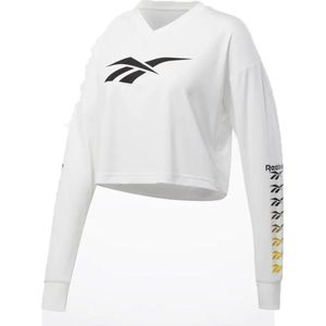 Reebok Cl V P Cropped Longlseeve T-shirt Vrouw Witte Heer