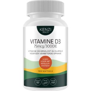 Kenzi Vitamine D3 – 75 mcg/ 3000iu 100 softgels