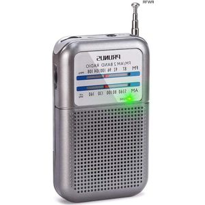 RFWR® Draagbare AM/FM Transistor Radio - Mini Pocket Radio met Signaal Indicator