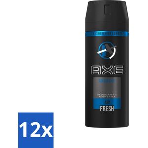 Axe - Deodorant Bodyspray - 48hrs Fresh - Anarchy for Him - 150 ml - Voordeelverpakking - 12 stuks