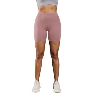 Livano Biker Short Dames - Korte Legging - Lange Onderbroek - Bikershort - Met Pijpjes - Roze - Maat XL