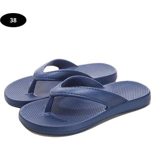 Bovista Slippers Dames - Teenslippers - Flip Flops - Comfortabel - Zomer - Donkerblauw 36