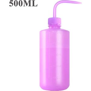 1x Spoel Fles Doseer Knijpfles Tattoo Squeeze Bottle voor Groene Zeep, Water of Desinfectiemiddel 500mlPaars | Professionele Tatoeage, Beauty, PMU, Salon, Wimper, Kappers Barbier Studio Spuitfles | Plantenspuit | Waterfles | Hairdressing |