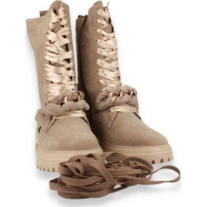 Crinkles Dames Boot Taupe TAUPE 41