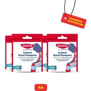 HeltiQ Instant Koud Kompres 14 x 15 cm - 4x Voordeelverpakking!