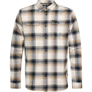 Petrol Industries Overhemd Men Shirt Long Sleeve Check M 3040 Sil428 Midnight Blue Mannen Maat - M