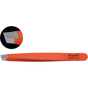 Rojafit Professionele Pincet schuin 9,5 cm-Exuberance Orange