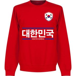 Zuid Korea Script Team Sweater - Rood - Kinderen - 116