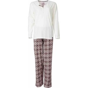 Irresistible Dames Pyjama - Katoen - Wit - Maat S