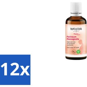 WELEDA - Perineum massageolie - Mama & Baby - 50 ml - Voordeelverpakking - 12 stuks