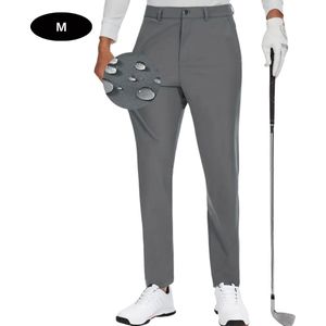 Nivard Golfbroek Heren - Golfkleding - Golfen - Golf Accessoires - Nette Pantalon - Donkergrijs S - Maat 46