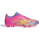 adidas - F50 League - Voetbalschoenen - Roze Neongeel Blauw - Synthetisch