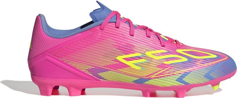adidas - F50 League - Voetbalschoenen - Roze Neongeel Blauw - Synthetisch