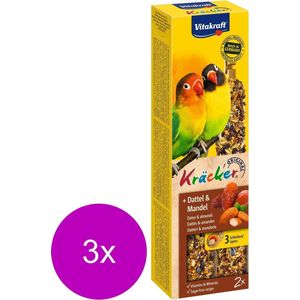 Vitakraft Agapornis Kracker - Vogelsnack - Fruit - 3 x 2 st