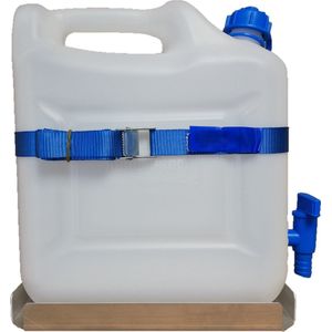 Jerrycan - Kunststof - 10L - Inclusief Aluminium Houder
