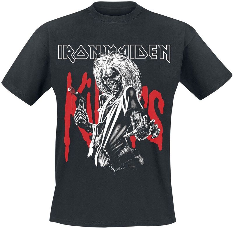 Iron Maiden - Killers Eddie Large Graphic - T-shirt - Zwart