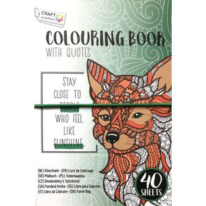 Kleurboek met inspirerende quotes - 40 kleurbladen - Kleurboek voor volwassenen