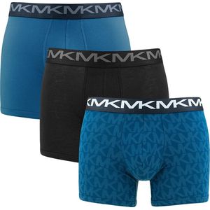 Michael Kors 3P boxers mk logo blauw & zwart - S