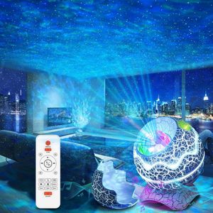 Klikkopers® - Dinosaurus Ei Galaxy Star Projector - Sterren Projector - Galaxy Projector - Bluetooth Speaker en White Noise Machine - Aurora Projector - Projector Sterrenhemel - Nachtlampje -
