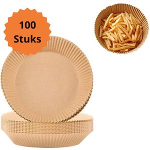 Støff - Airfryer Bakpapier - Airfryer Accessoires - 100 Stuks - Geschikt voor Airfryer XL en XXL - Bakpapier - 20-23 cm