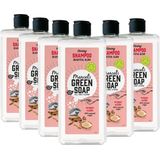 Marcel's Green Soap - Caring Shampoo - Argan & Oudh - 6 x 300ml - Vegan - 100% Gerecycled Plastic