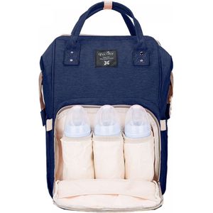 Herzberg Multifunction luiertas Diaper and Baby Bottle Bag - Blue
