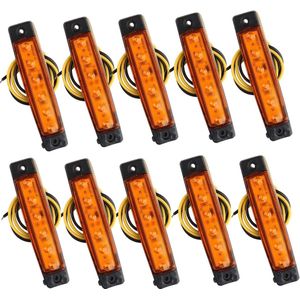 12 V Side Marker Lichten 6SMD LED Lampen Voor Achterlicht Positie Indicatoren - 10 stks
