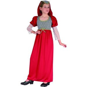 LUCIDA - Middeleeuwse hofprinses outfit voor meisjes - S 110/122 (4-6 jaar)