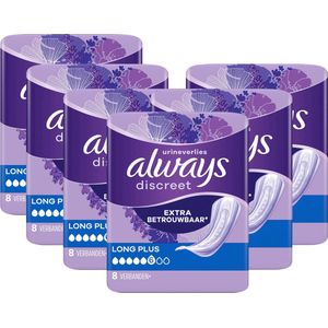 Always Discreet Verband bij Urineverlies - Lang - 48 Stuks - Voordeelverpakking
