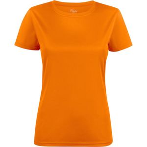 Printer T-Shirt Active Run Dames 2264026 Oranje - Maat XS