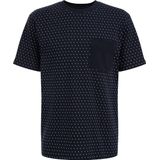 WE Fashion Heren pyjamashirt met print