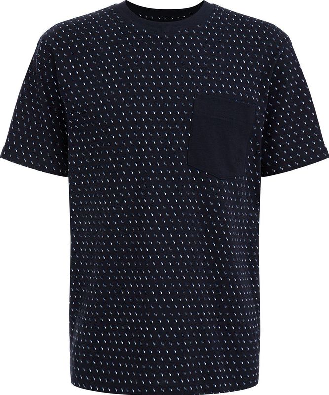 WE Fashion Heren pyjamashirt met print