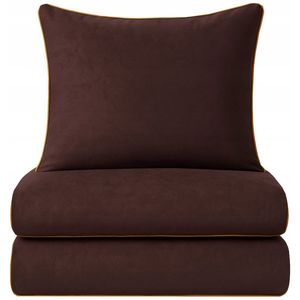 Polar Beddengoed 160x200cm met 2 kussenslopen 70x80cm - Gouden rand