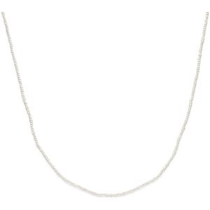 Zilver gerhodineerd collier parels 41 - 45 cm - 1339344