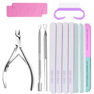 Professionele manicure en pedicureset met 13 stuks nagelverzorgingsgereedschappen