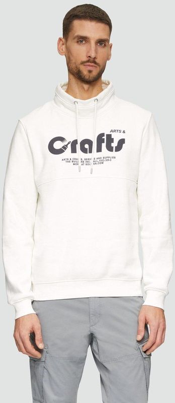 s.Oliver Sweatshirt met opstaande kraag en print op de voorkant, 01d1, M