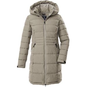 Killtec - KOW 11 WMN QLTD PRK - Gewatteerde Jas - Lichttaupe - Waterafstotend met Verstelbare Capuchon